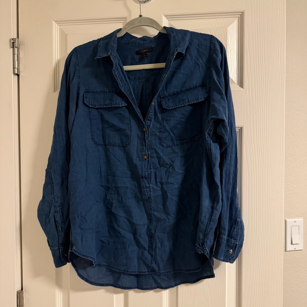 J. Crew Indigo Denim Shirt